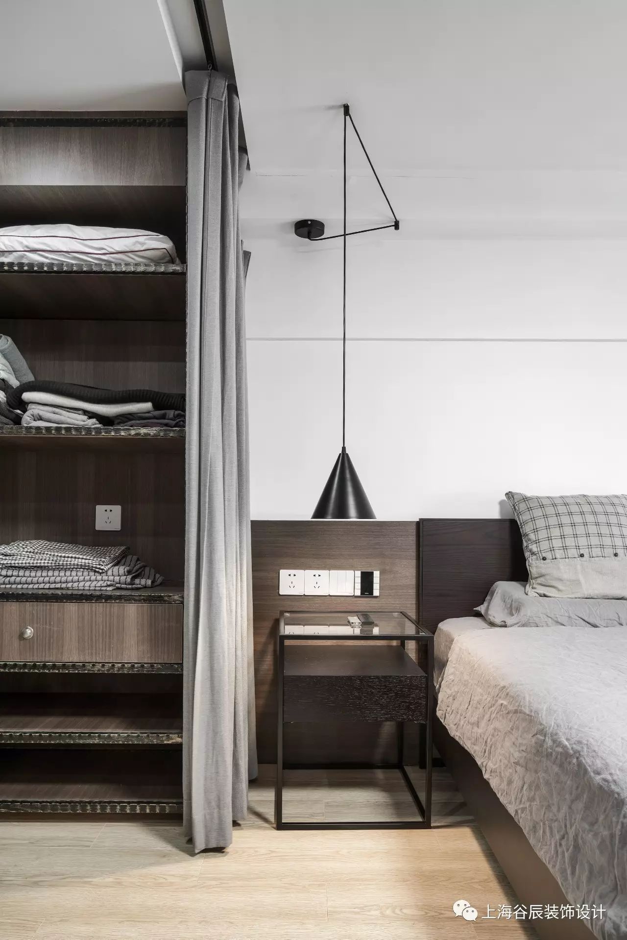 【谷辰设计新作】：50平米小复式单身公寓软装改造，“毛坯房”也能精致的好好住。-25