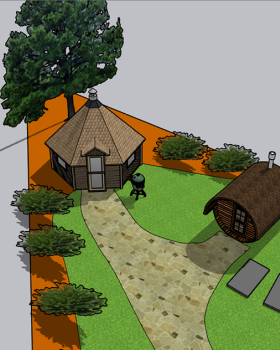 2D可视化某不规则地块设计丨克里斯蒂娜·斯卢什科涅涅（景观建筑设计师）