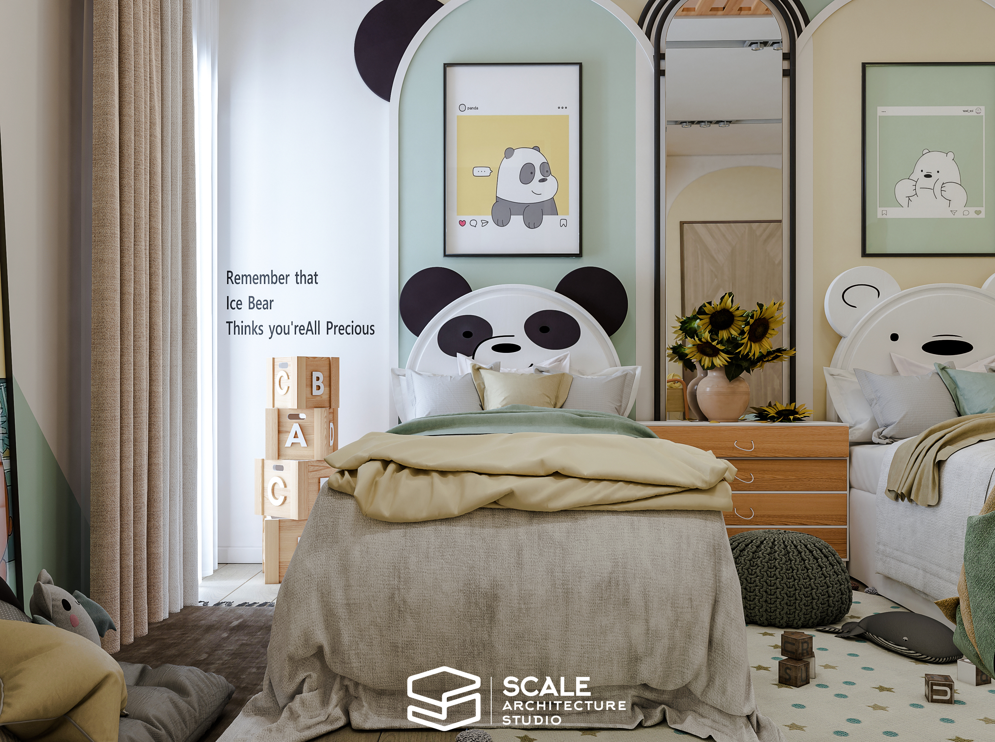 咱们裸熊儿童房风格丨Scale Architecture Studio Office-8