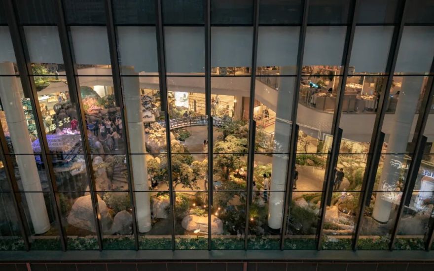 喜随作品|壶中胜境·商业中庭的科技国风微缩园林-405