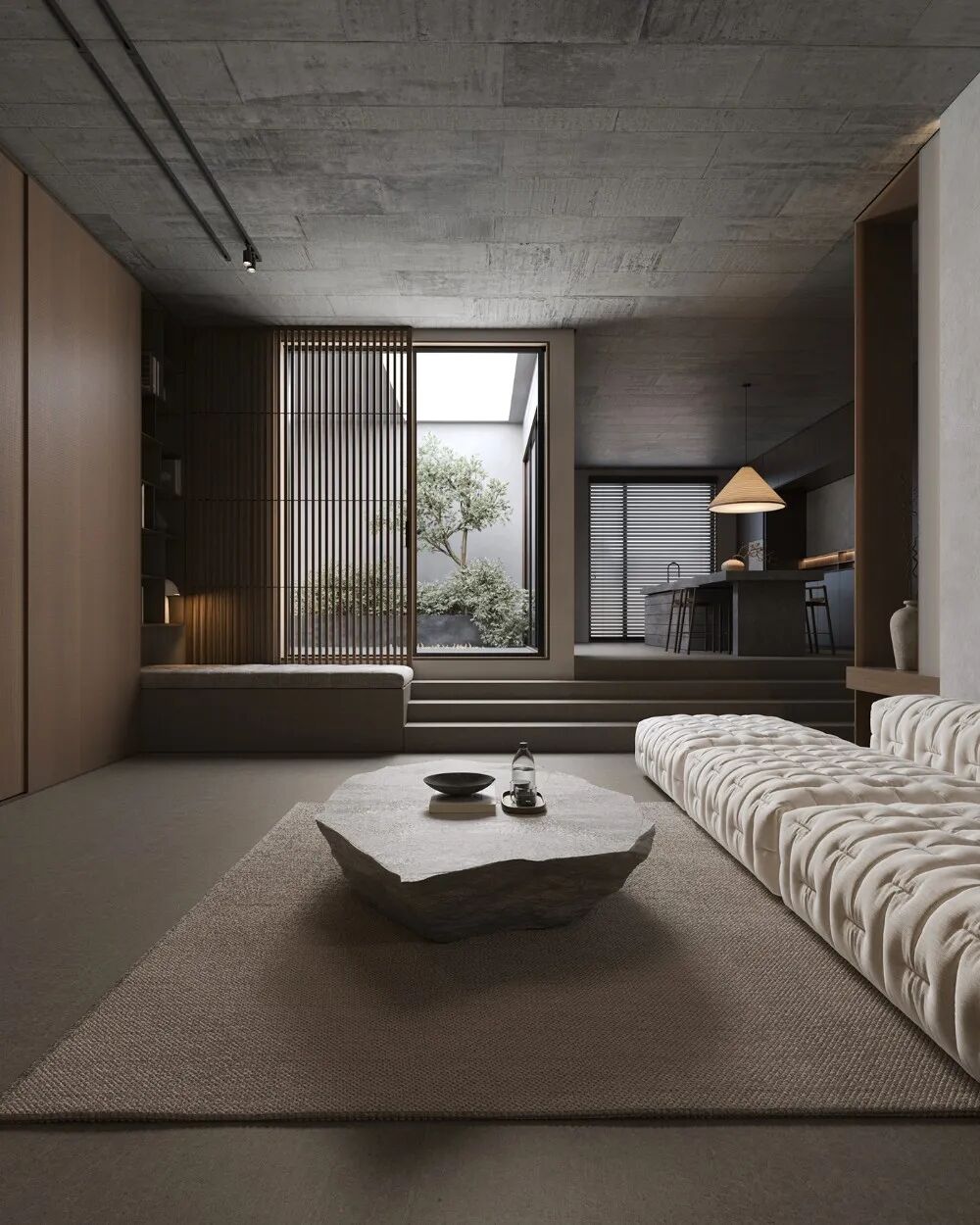 看不腻的禅意风，客厅就是“观景点”治愈系美学直接拉满！-11