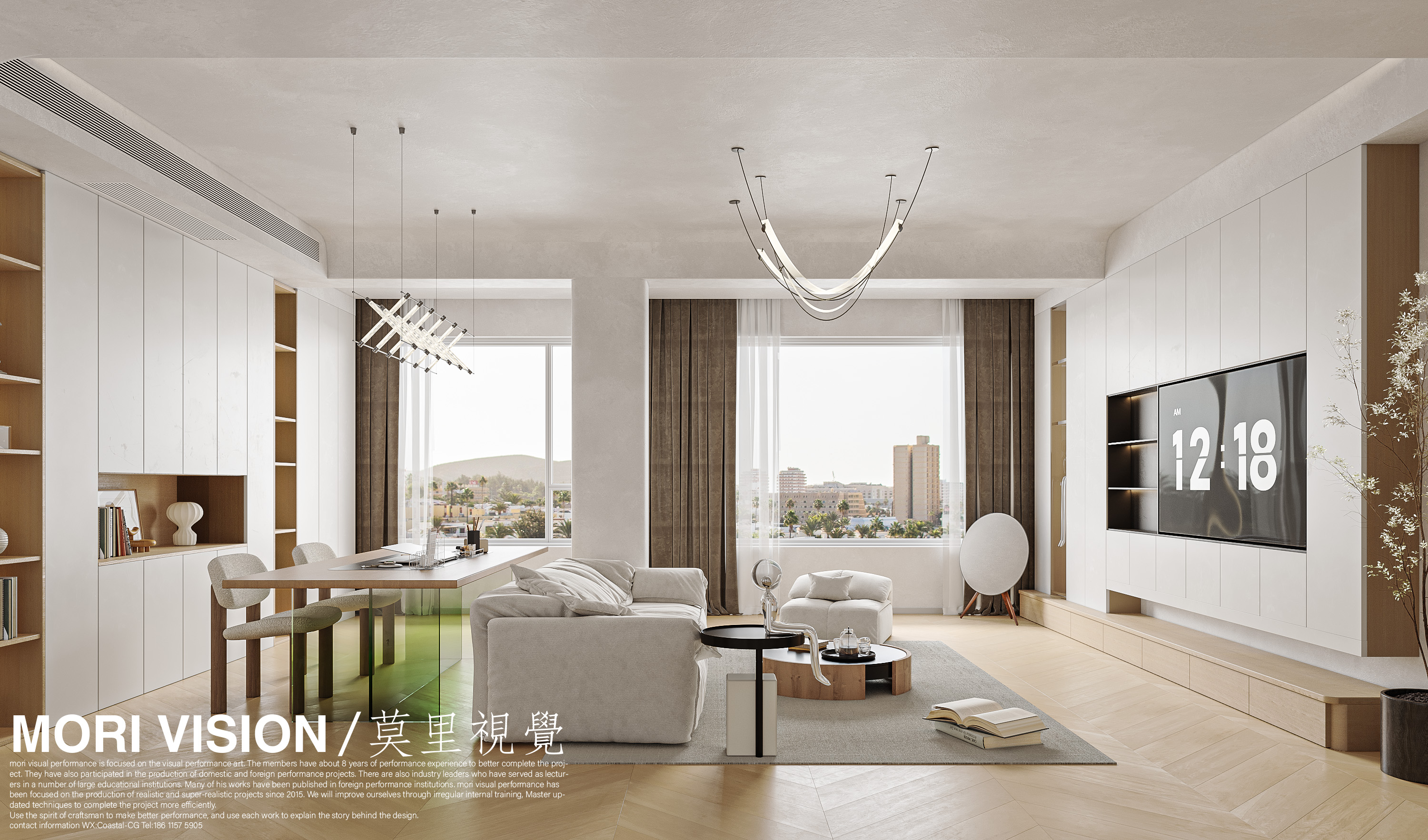 极简原木风室内设计丨莫里工作室-5