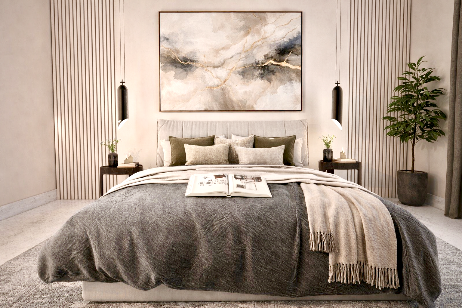 现代极简卧室设计丨Egypt丨Ibrahim Osama-10