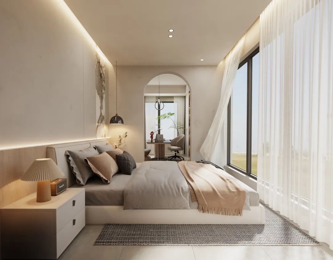 治愈奶油风·峰上名宅-12