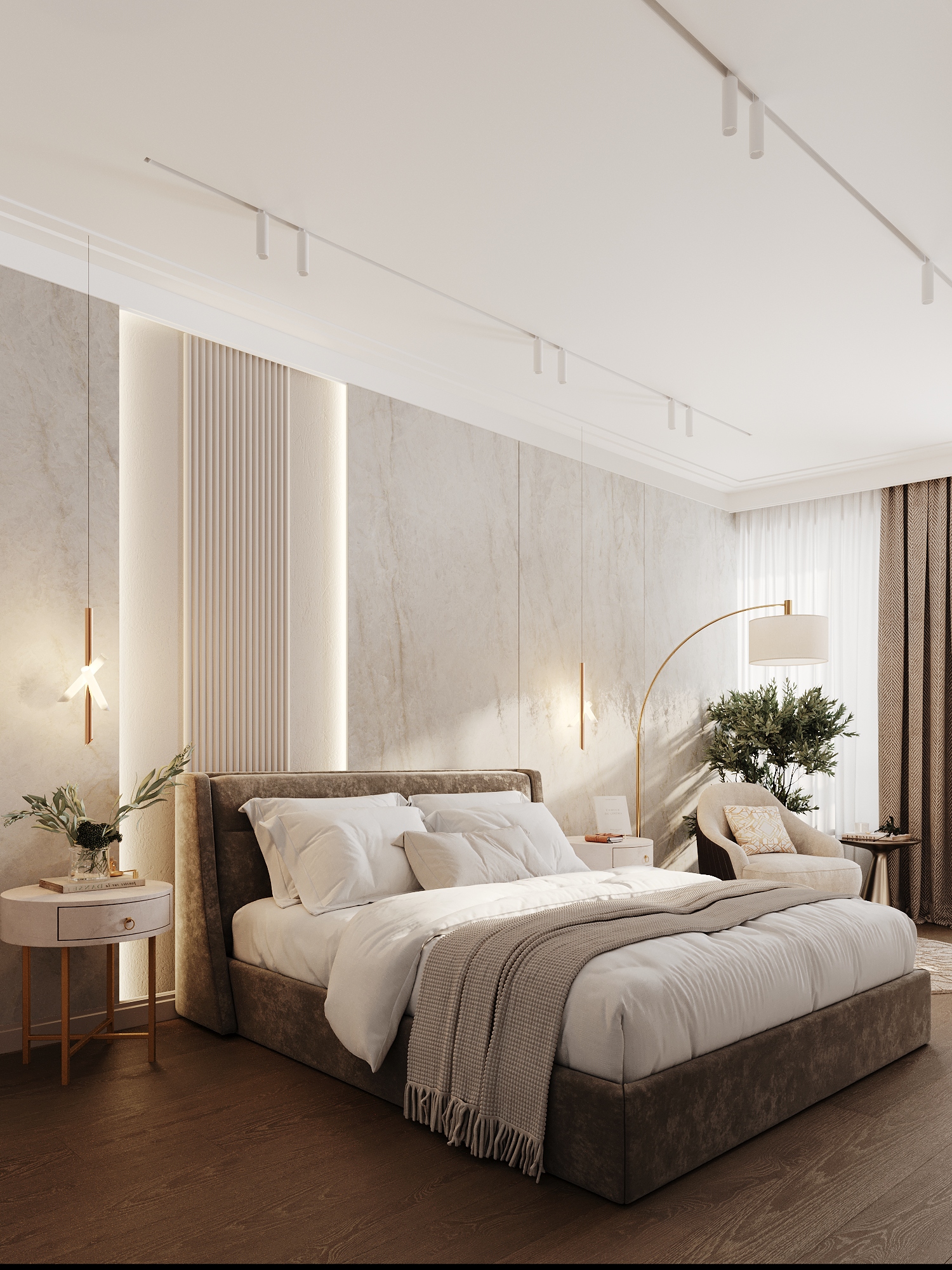 Мастер-спальня ЖК "Крылья"-2