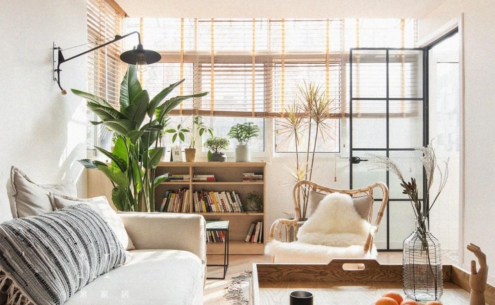 平层丨【一米家居】75㎡自然混搭-3