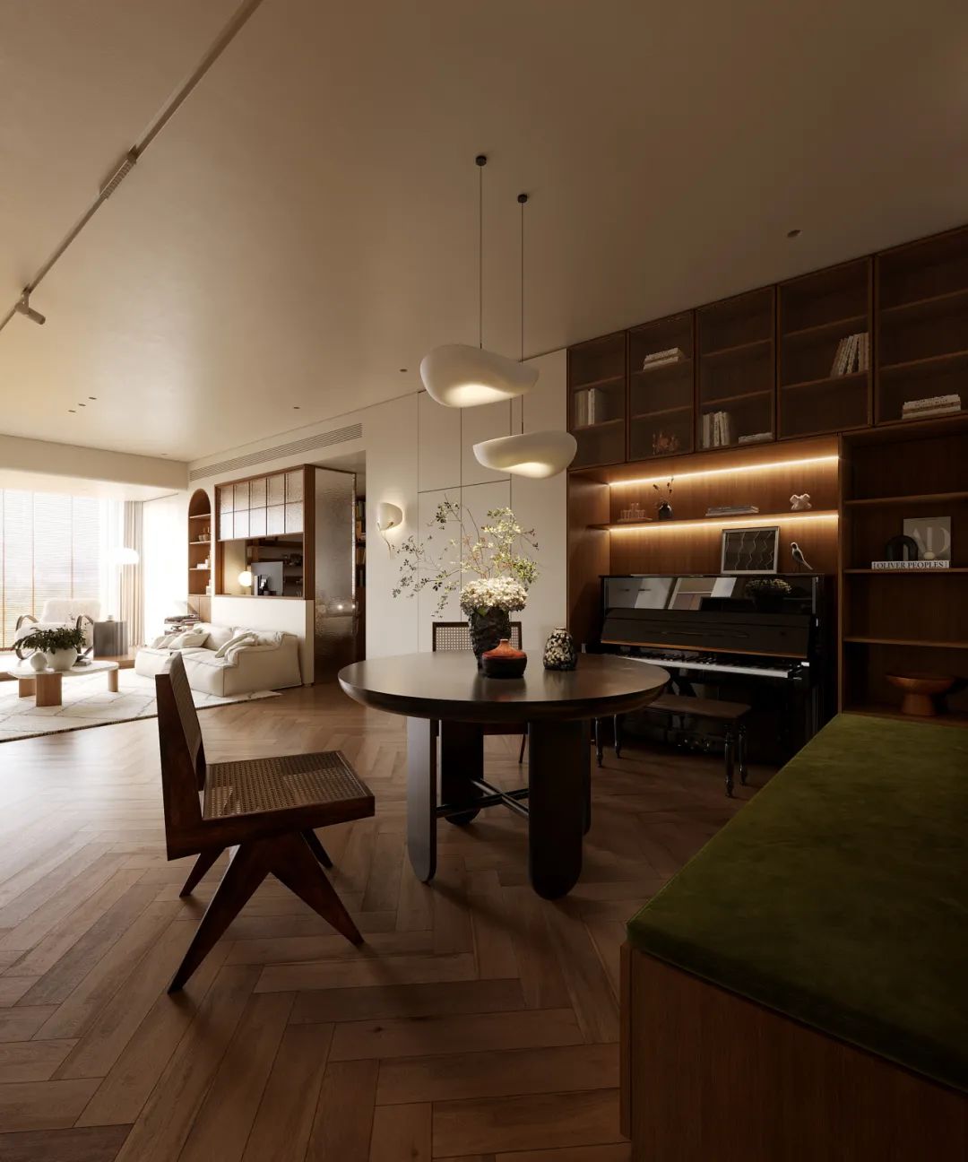 原木复古风的家丨中国广州丨壹贰壹捌设计事务所-21