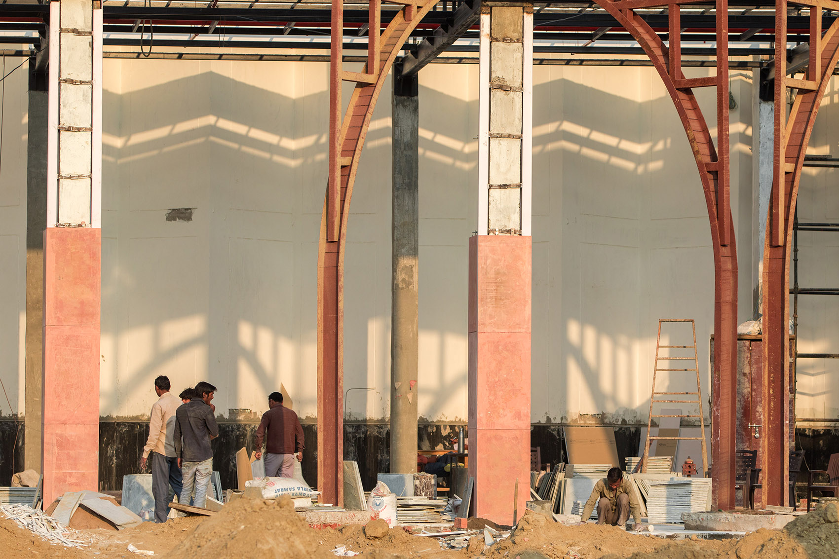 印度红拱螺旋城市市集-Avadh Shilpgram / Archohm Consults-52