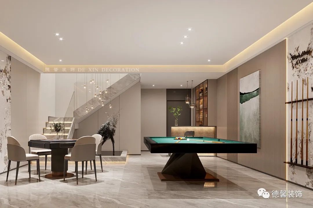 现代轻奢·两代人的温馨居所·峰湖御境别墅设计丨中国广州丨德馨装饰-27