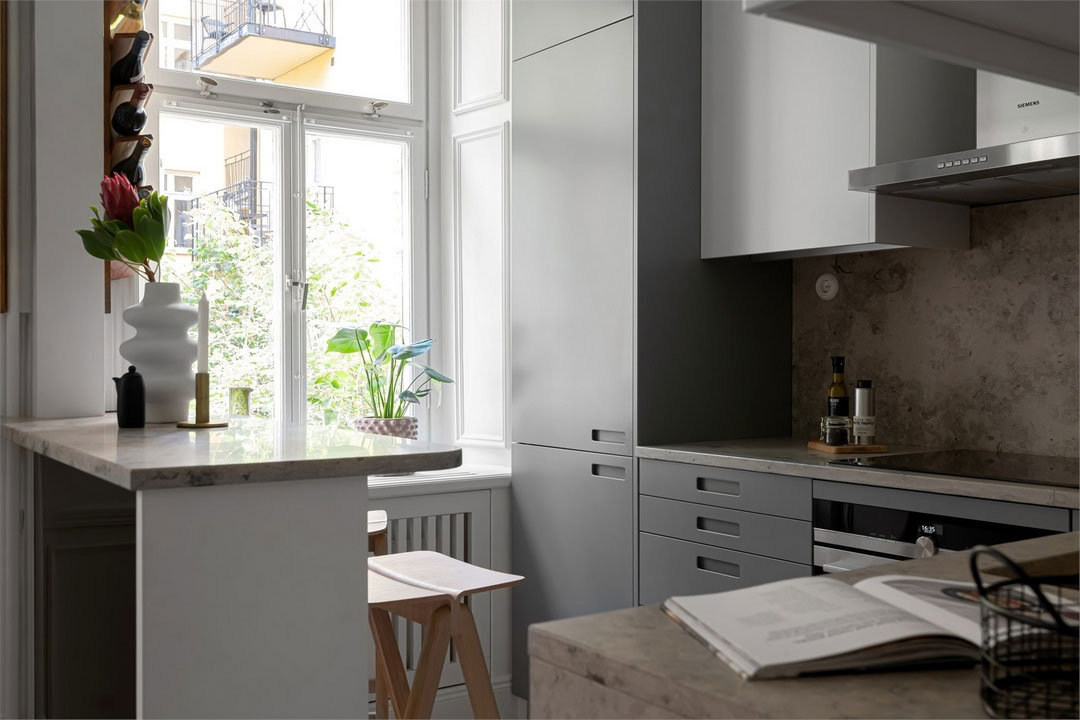 斯德哥尔摩白色砖墙公寓，混搭风格魅力十足-10