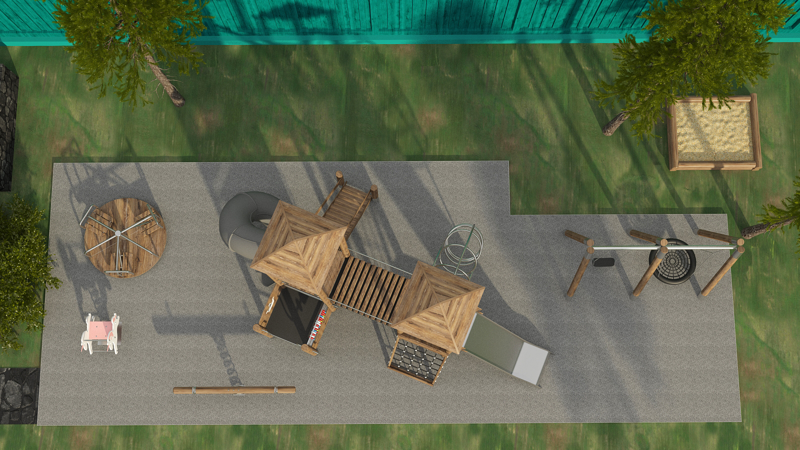 Gazebo and playground in Moscow-6