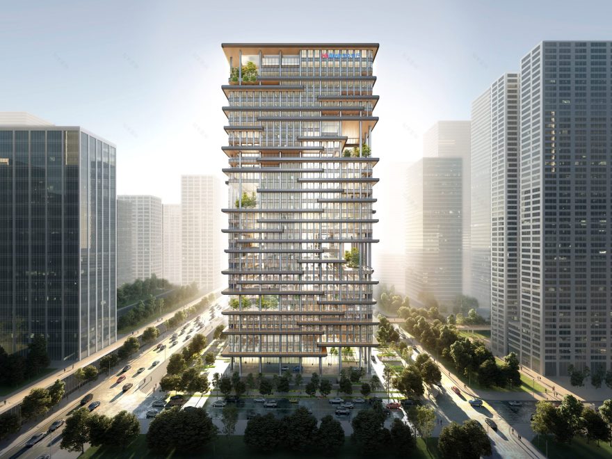 中国建筑师适应更高效和文化相关的摩天大楼设计-34