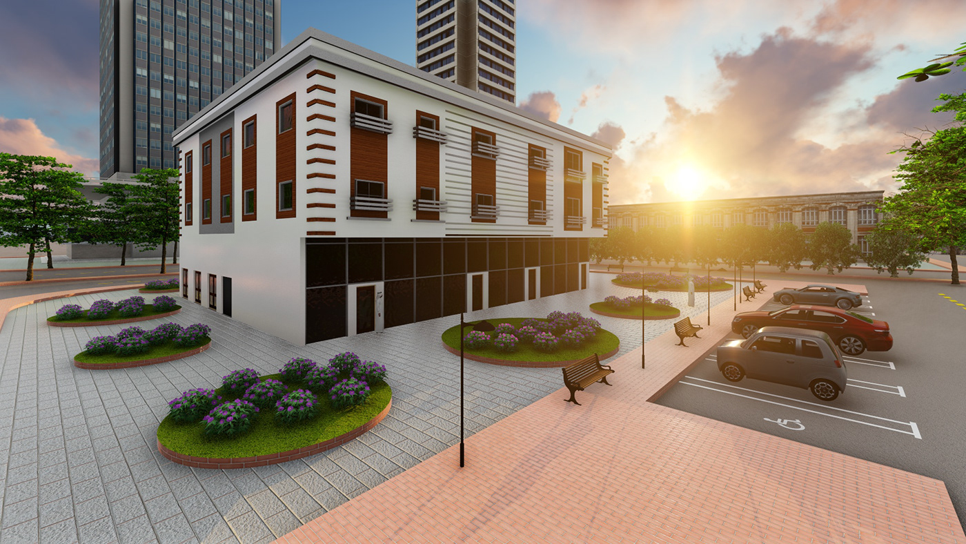 Residential commercial building.-0