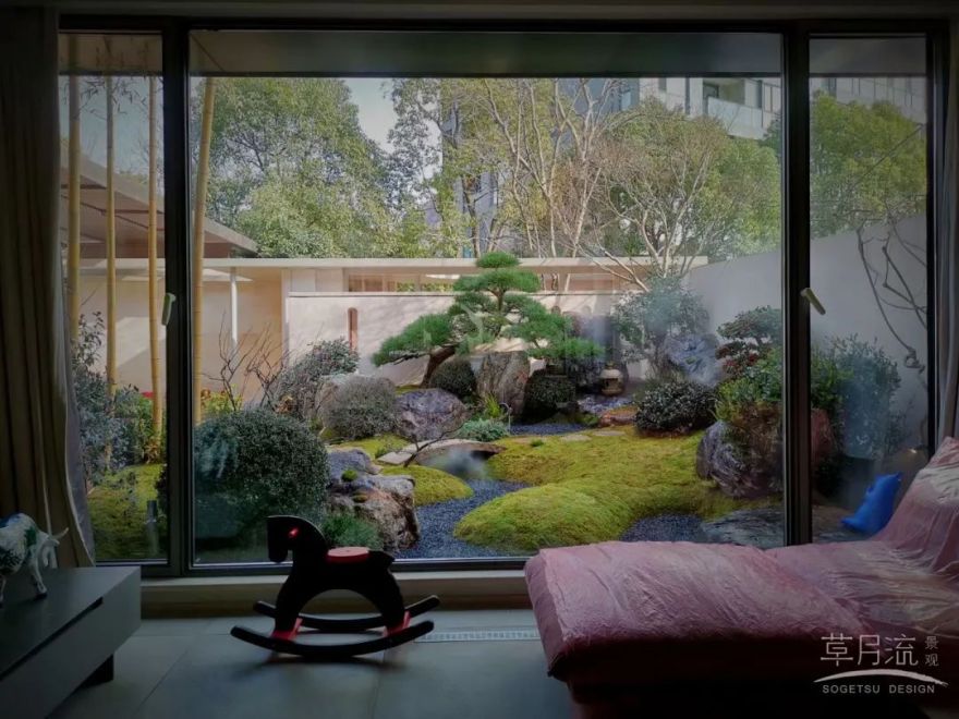 暖阳下的庭院新色丨草月流景观-18