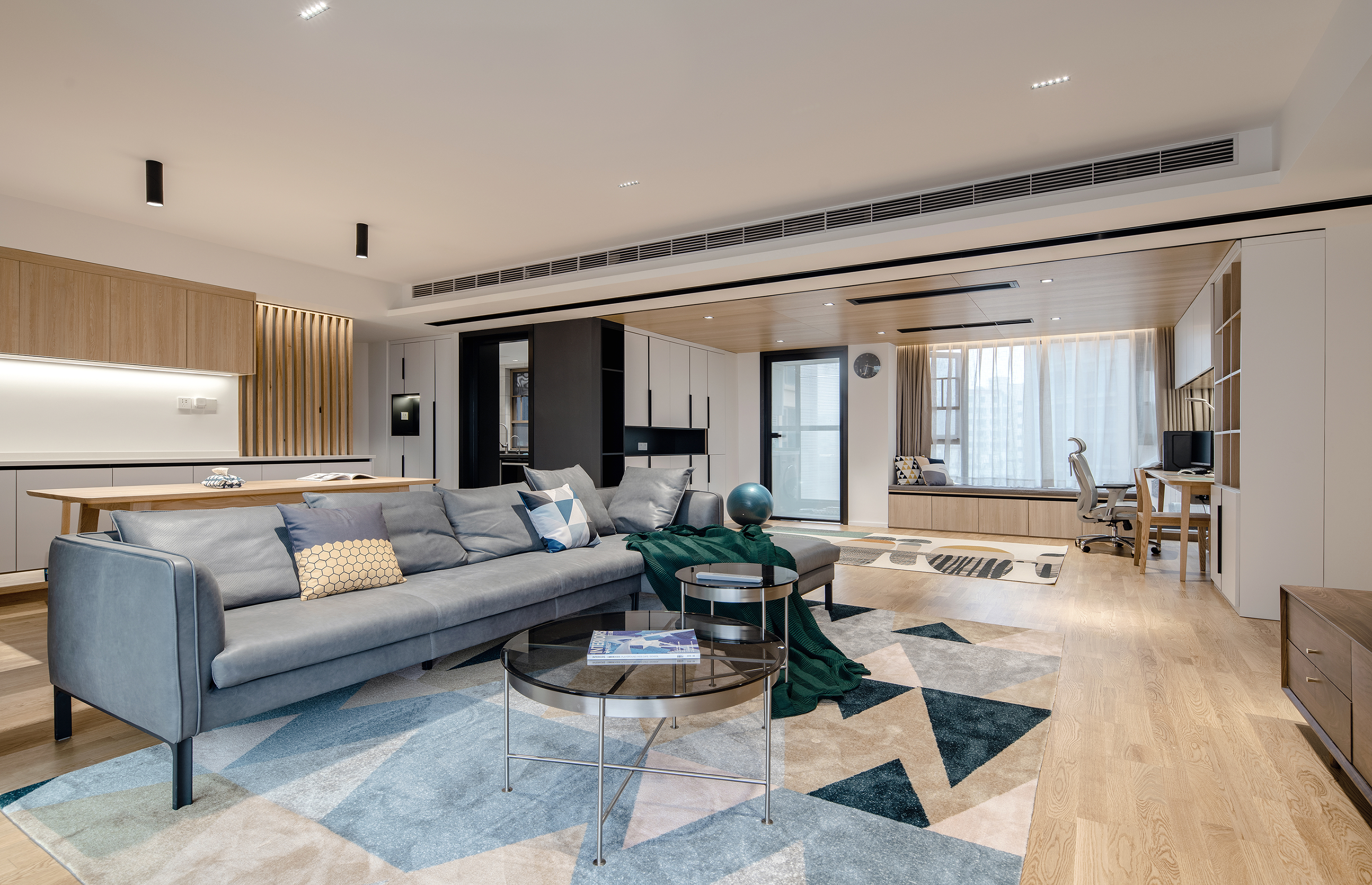 深圳 130㎡三房改豪宅，空间利用极致，生活场景定义设计-4