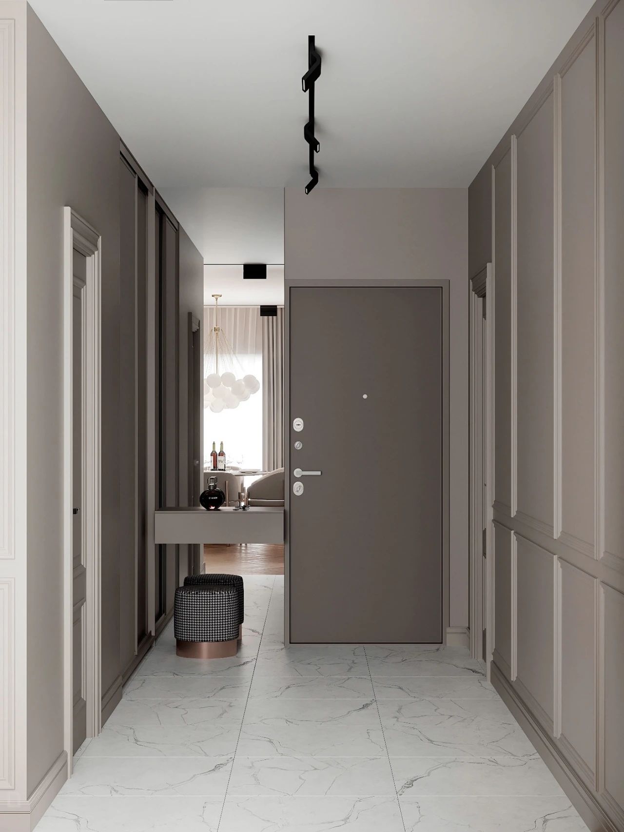现代简约玄关设计-66