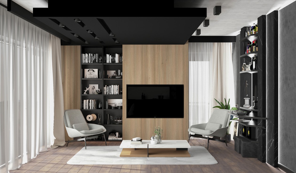 高级黑+亮黄色 沉稳中带有一丝活泼-5