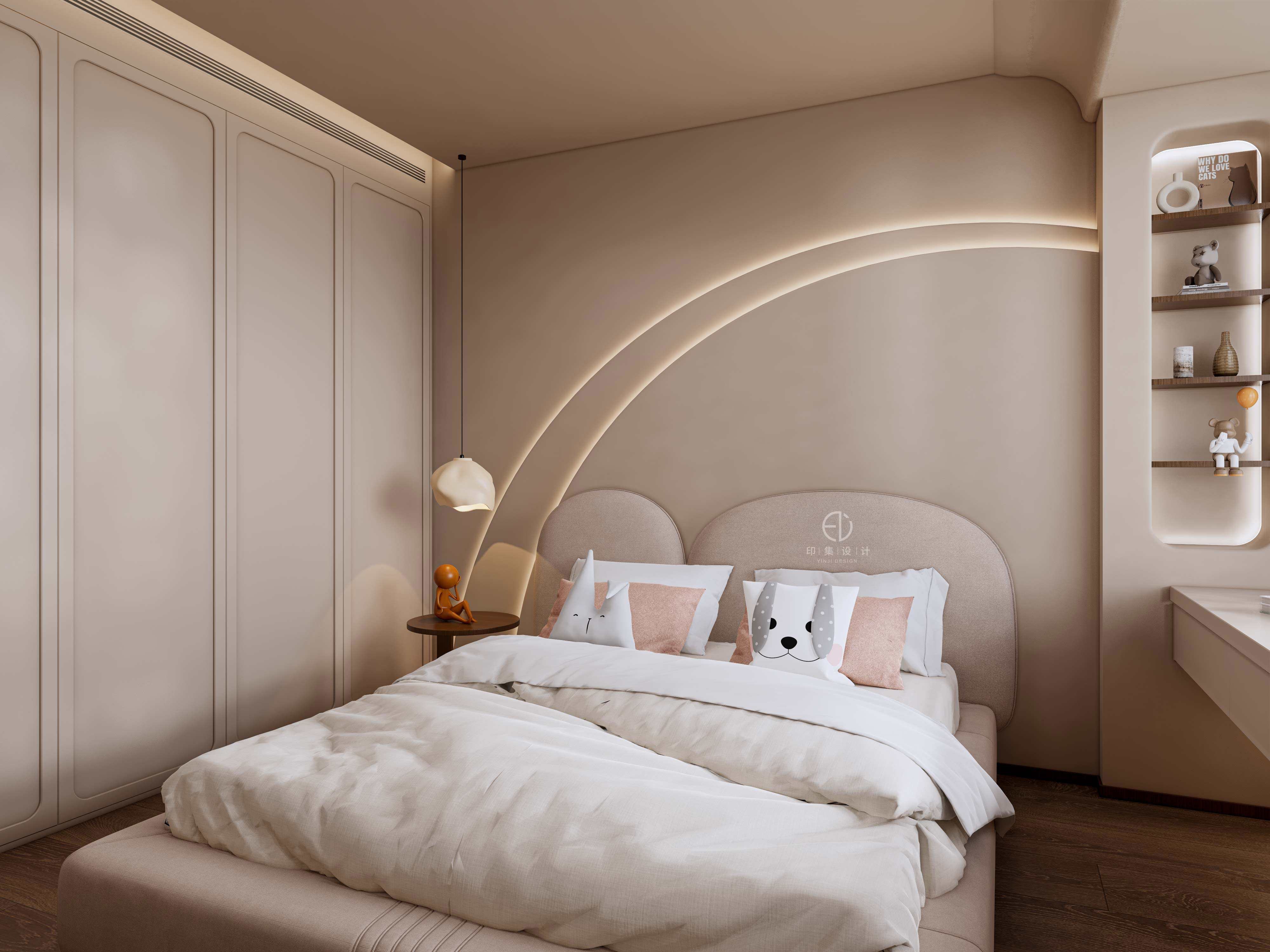 118㎡黑胡桃复古风，家的艺术氛围感-23