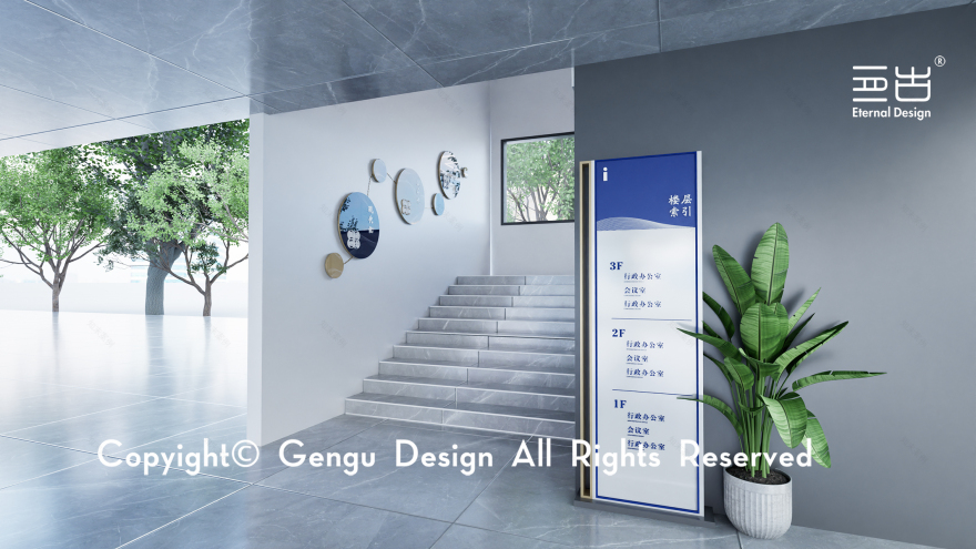 震泽行政执法局办公室长廊设计丨亘古设计-13