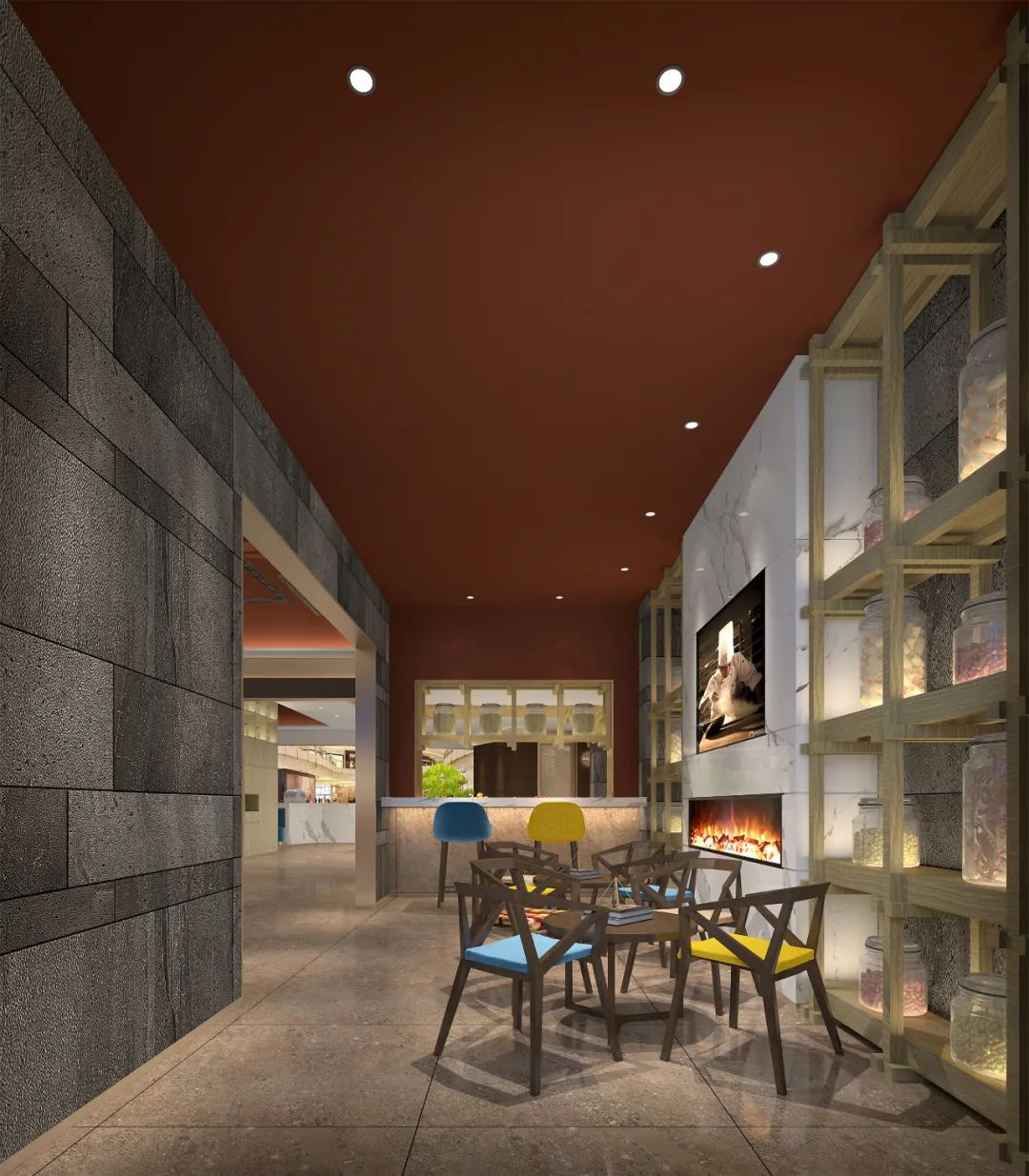 内蒙古一捞一世界豆捞火锅店设计案例-29