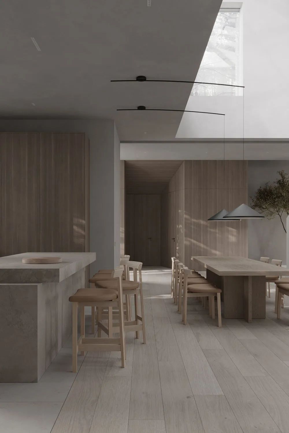 盐系简约,静美!灰白木色打造宁静家居空间丨星艺装饰广州总部-25