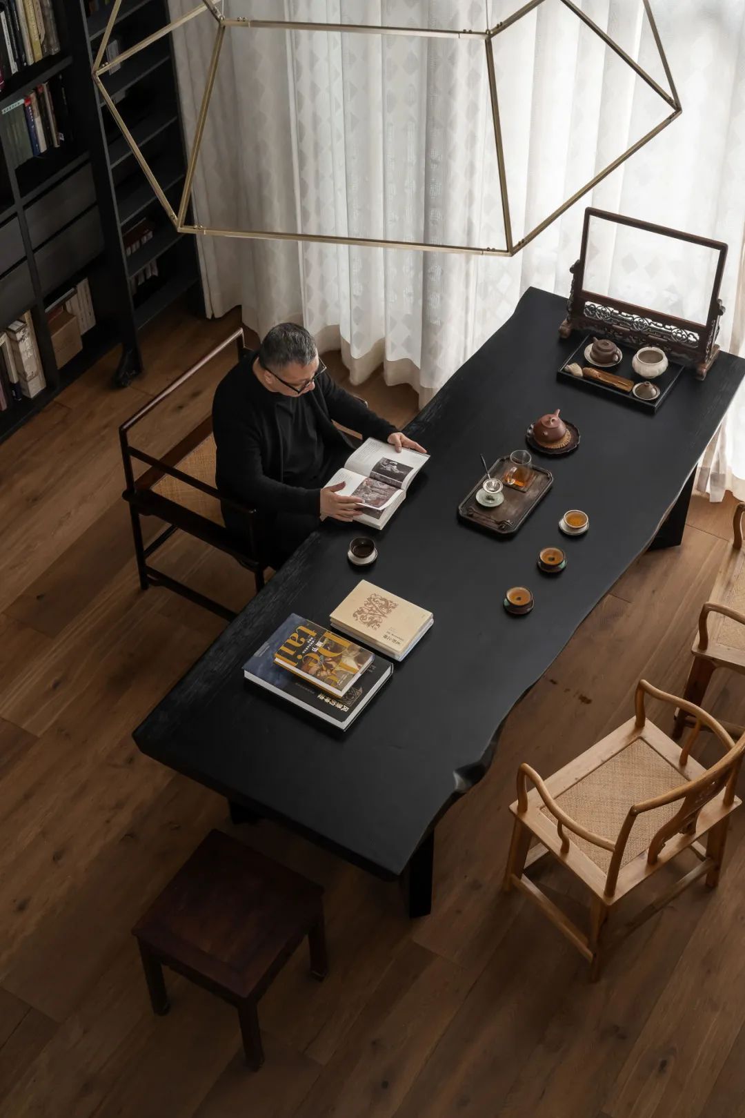 恒大·御景半岛中古混搭风住宅设计丨中国重庆丨SV.D舍唯空间美学-4