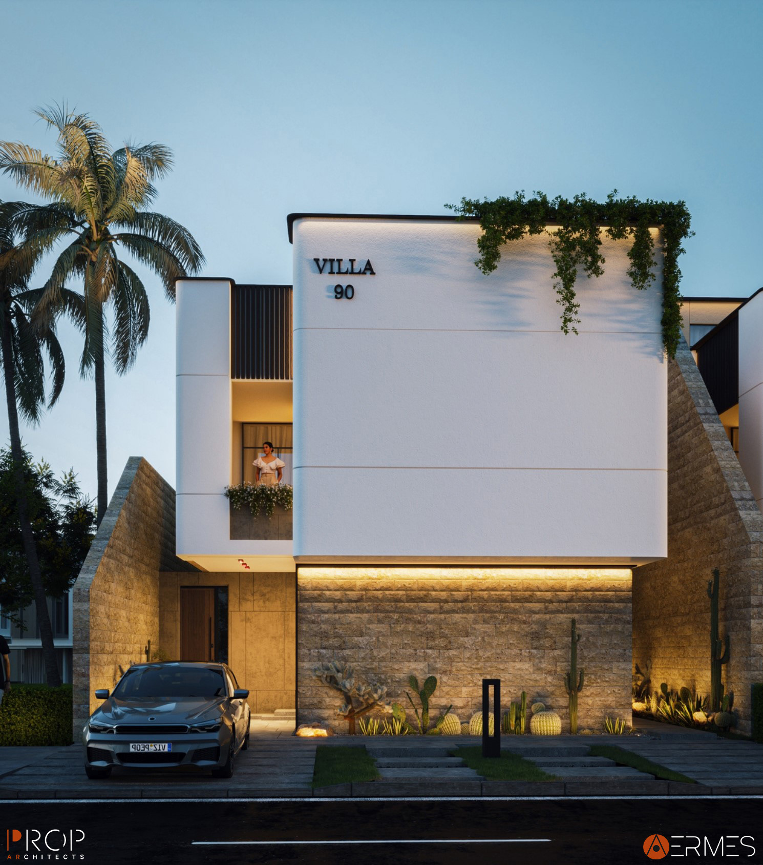 别墅外观丨沙特阿拉伯丨PROP & AERMES ARCHITECTS-9