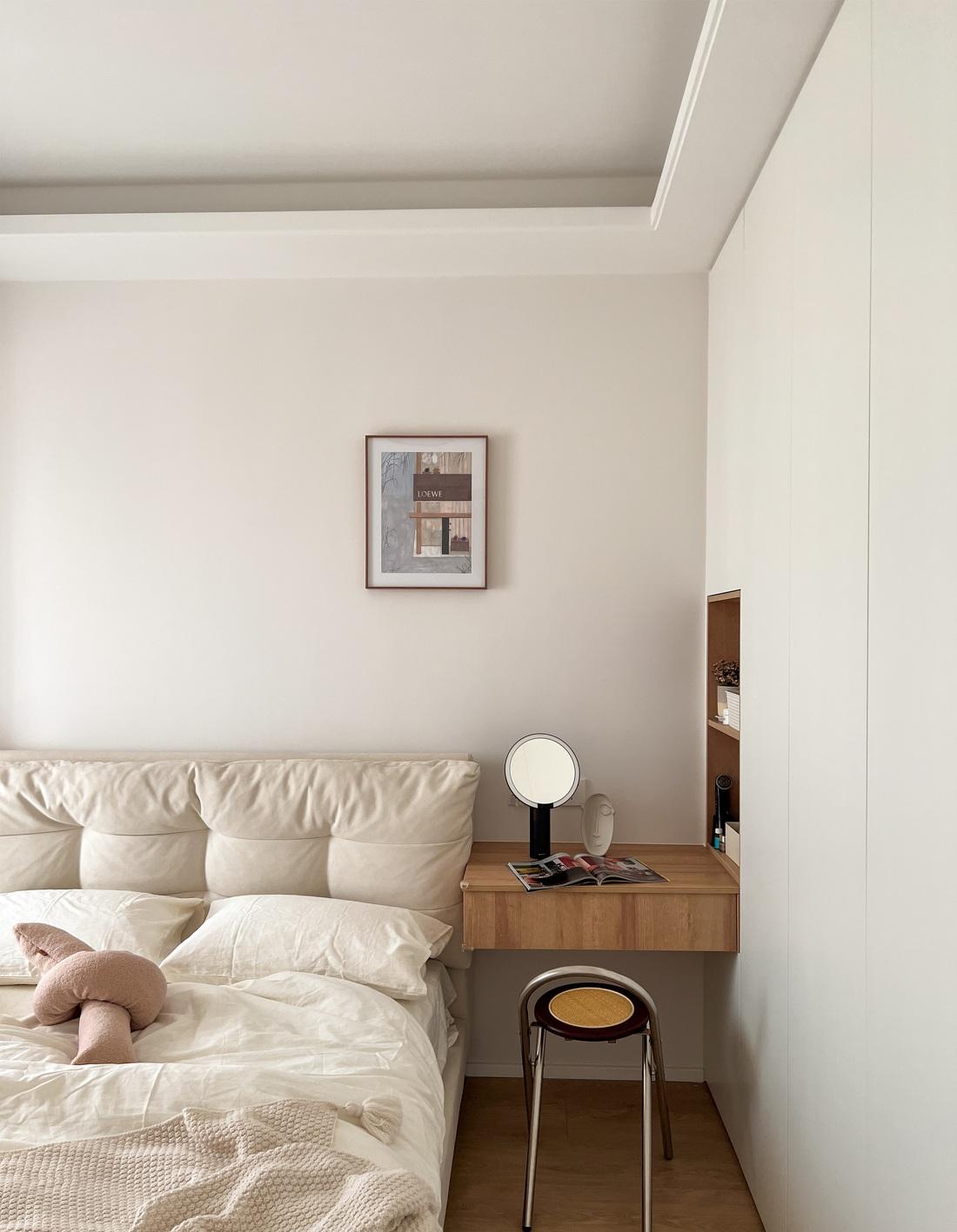 奶油北欧风精装房改造,90 后新人的温馨二人居-35