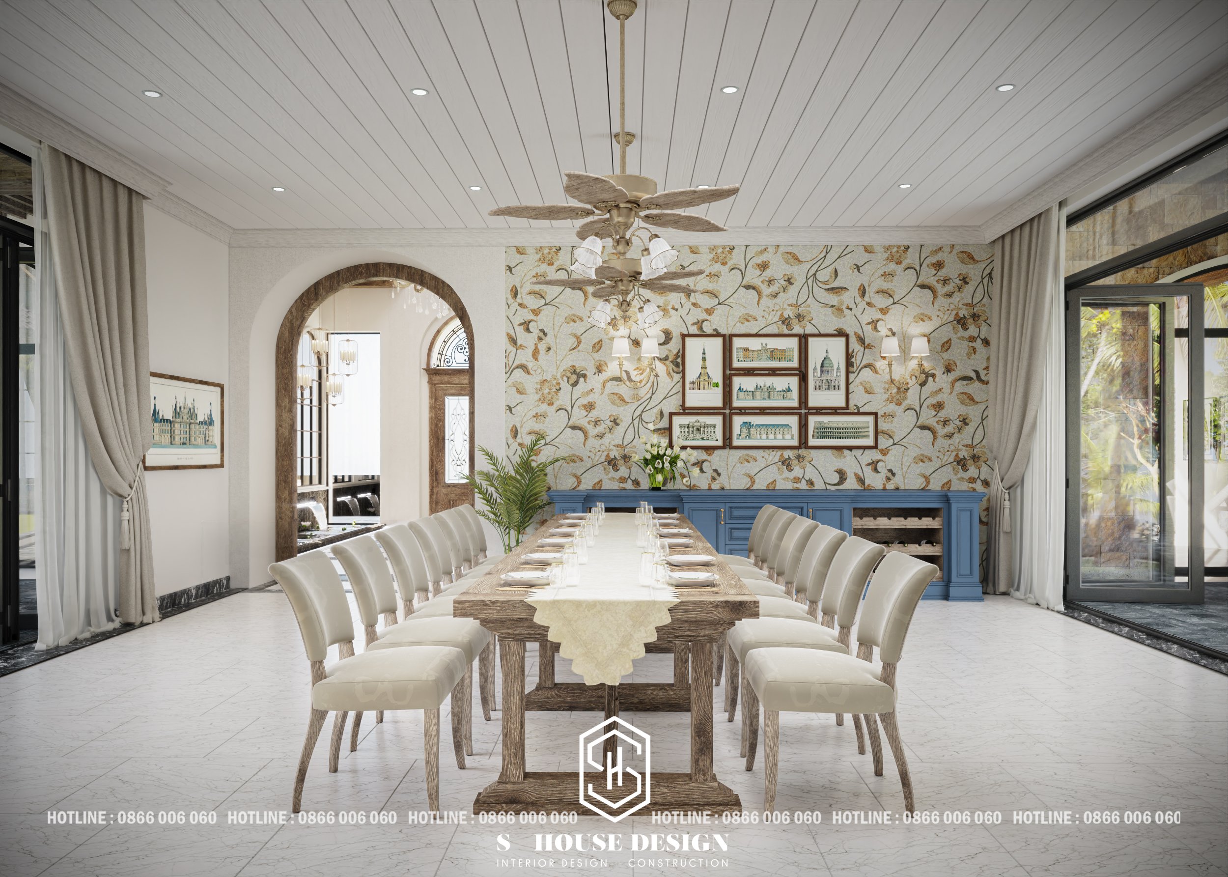 Interior design of Mediterranean garden villas-2