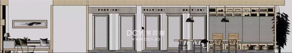 西安-扬子养生光波房（旗舰店）东方禅意展示展厅室内装修设计-29