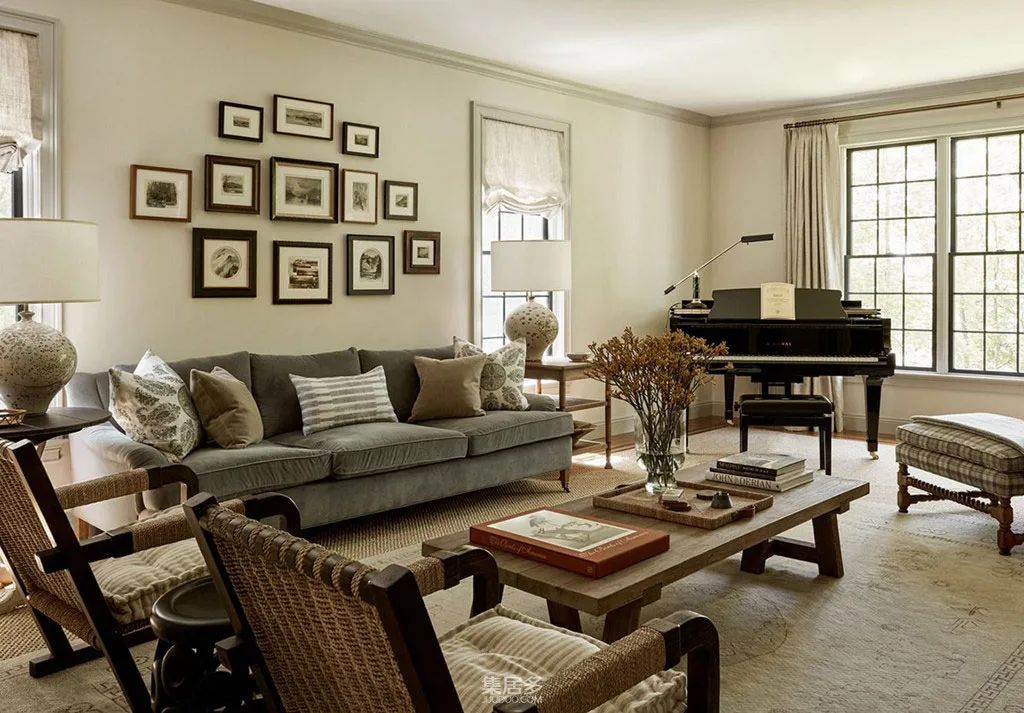 马萨诸塞州殖民风格别墅室内设计丨意大利马萨丨Studio Becca Interiors-2