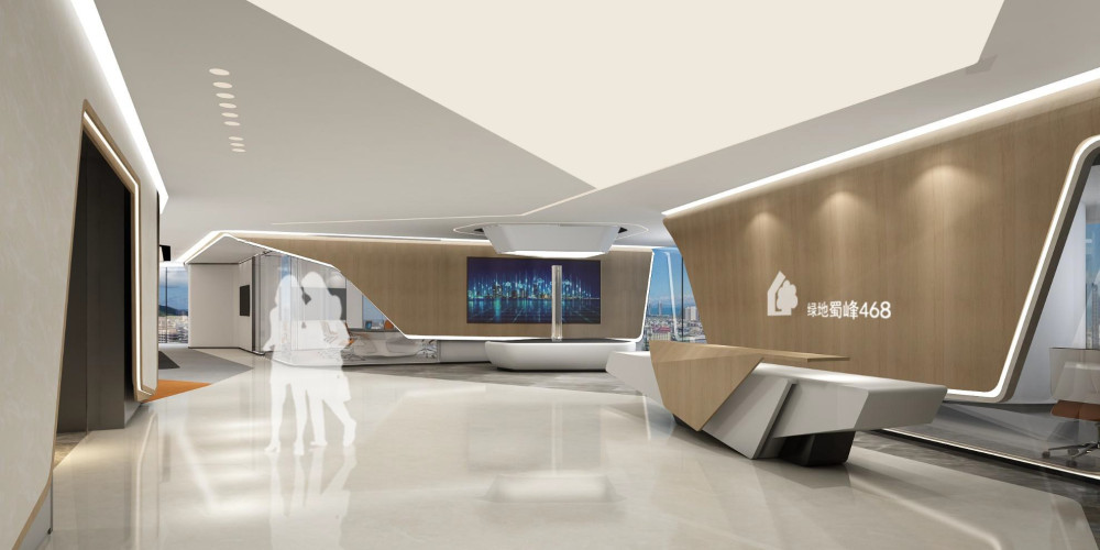 成都绿地中心大堂  |  硬装方案+效果图+施工图+效果图+物料清单-0