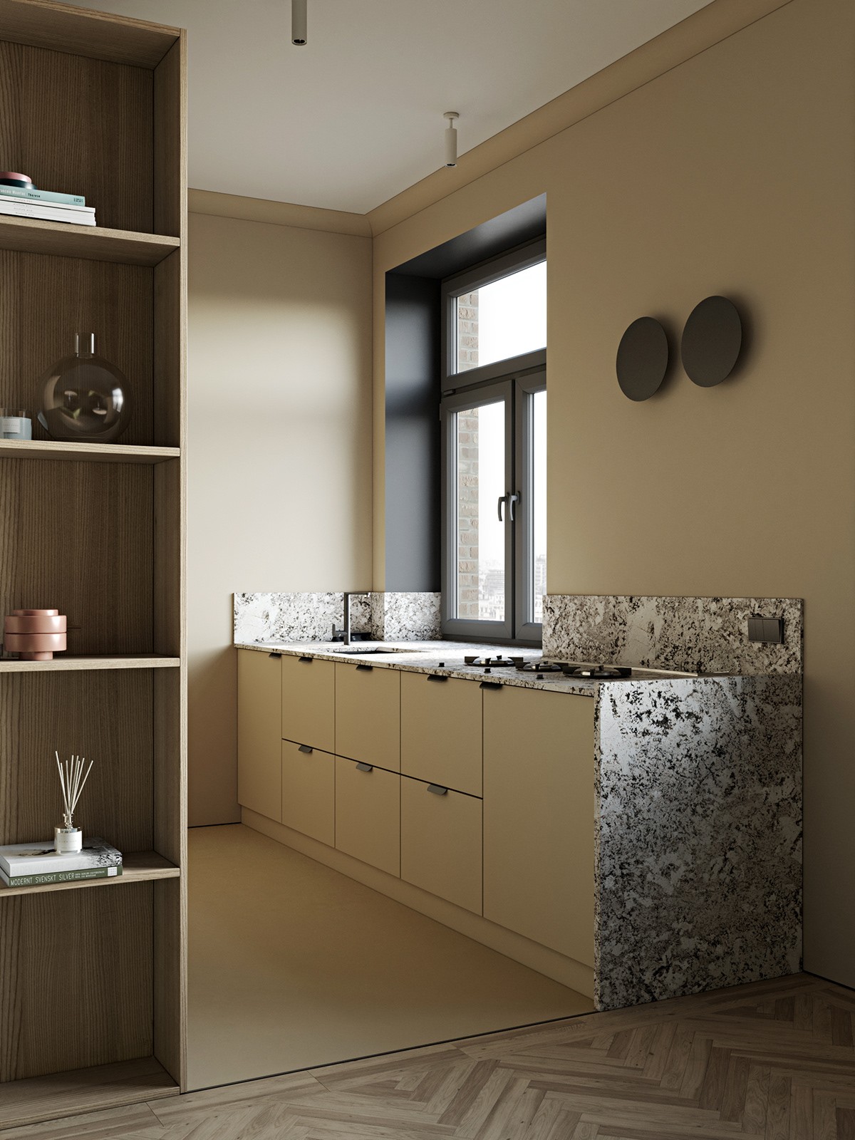 乌克兰基辅--现代清新质感公寓-15