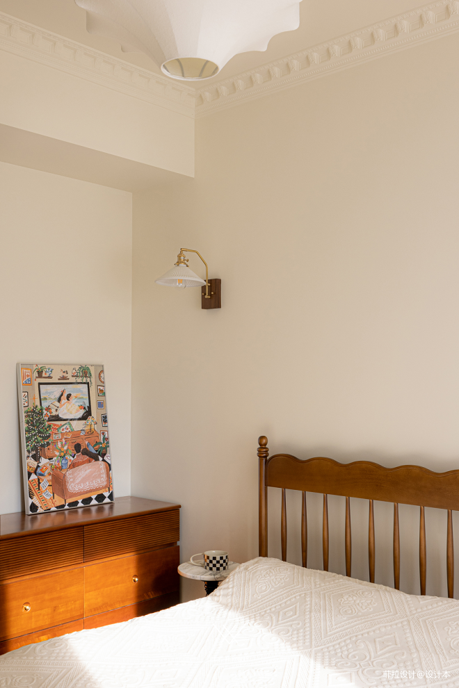 装修还得看90后：两人一猫住100㎡，开放布局的奶油中古家-72