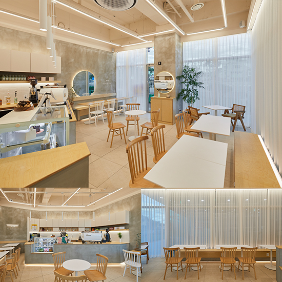 12 坪极简风咖啡厅设计 | 韩式 White&Woodton 风格-1