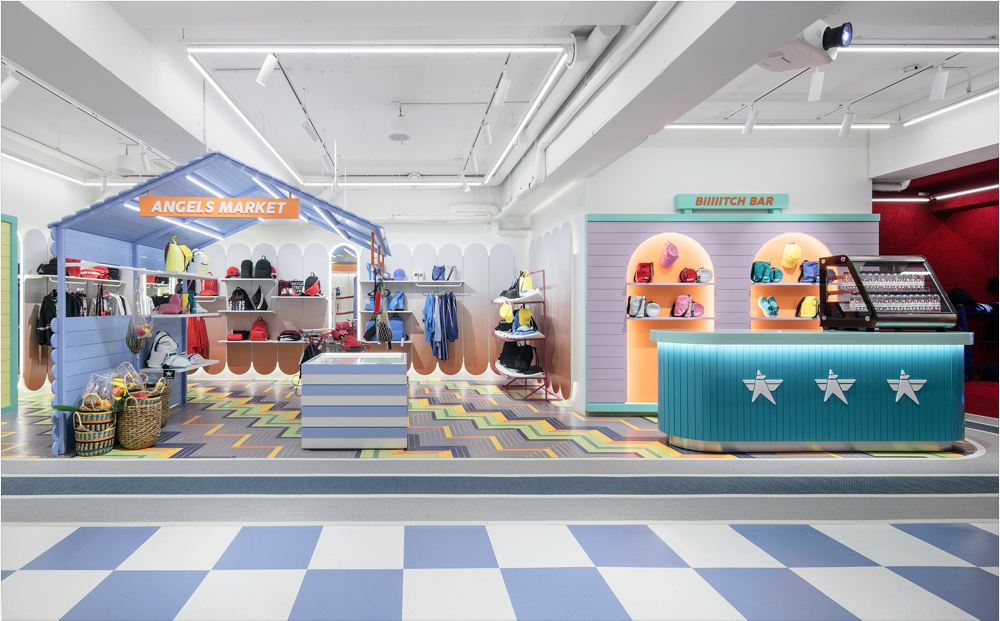 首尔 Stretch Angels 旗舰店，空中旅行主题的零售空间设计-13