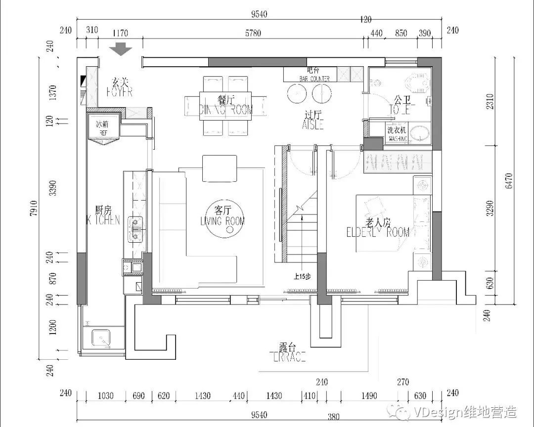 繁简相映，三代同堂的温馨跃层住宅-47