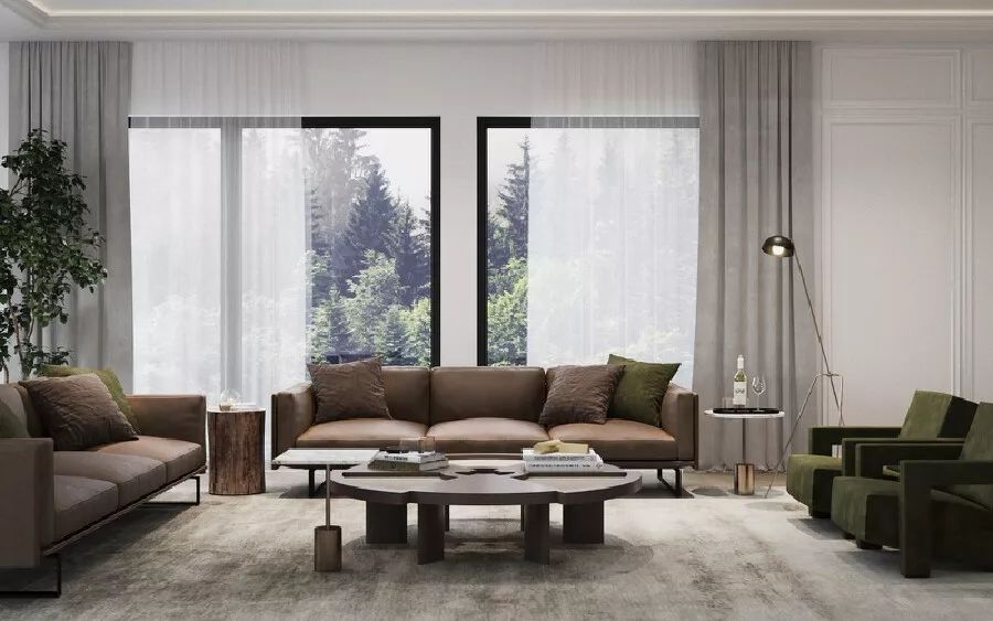 现代奢华住宅设计,精致多变、色泽温馨柔和-57