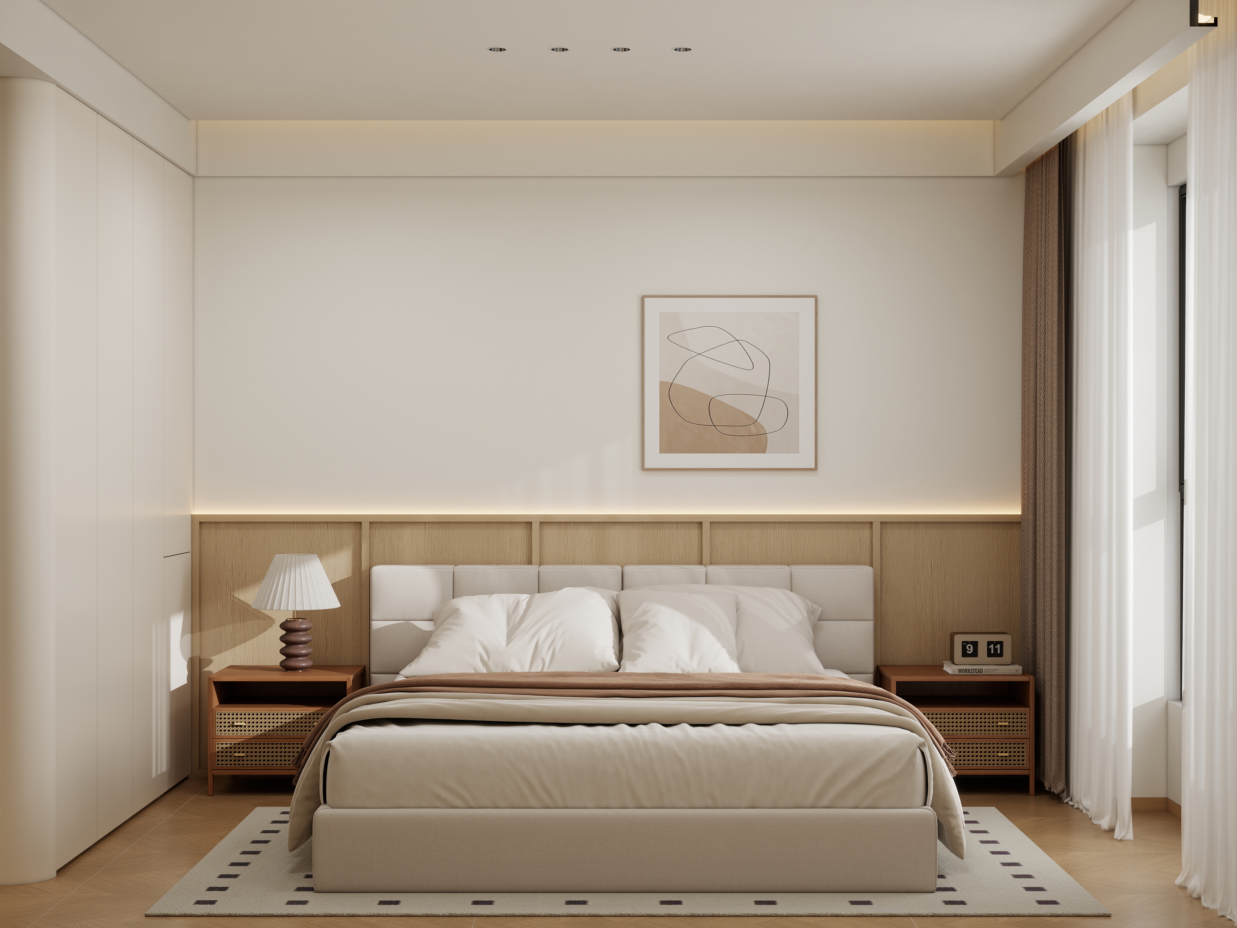 《白云·木屿》87㎡原木风实装案例丨中国广州丨广州市至雅设计装饰工程有限公司-50