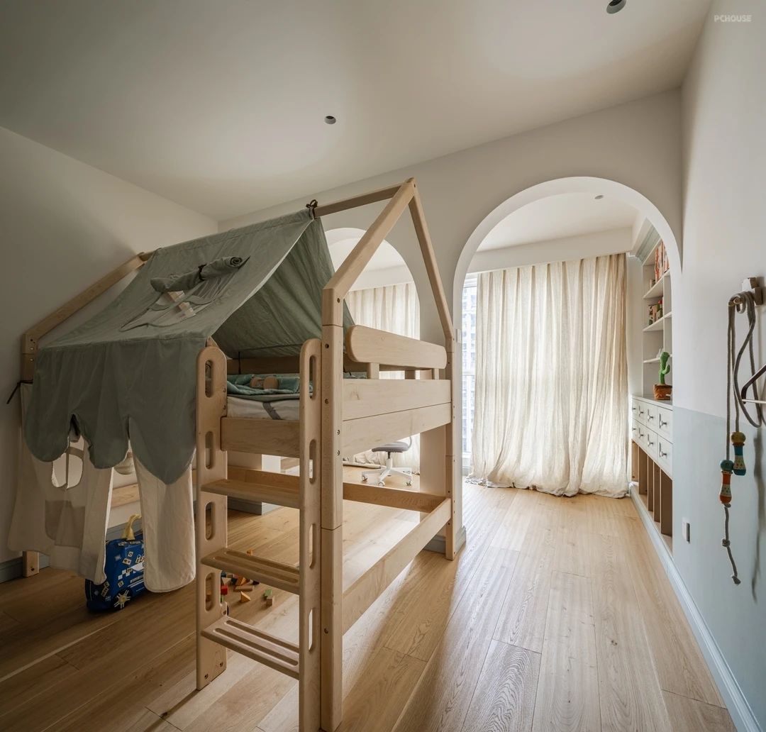 200㎡四口之家旧房改造丨PChouse家居画报-66
