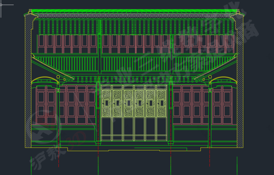 老西门石库门特色建筑立面测绘丨中国上海丨上海沪敖-18