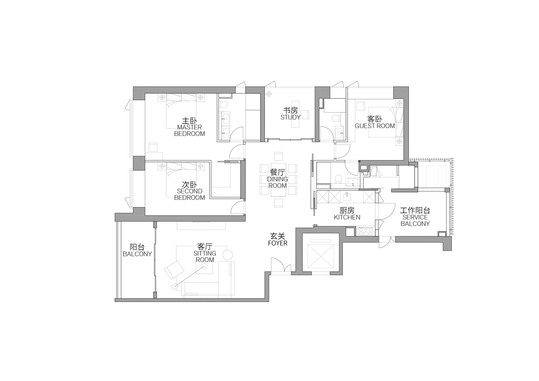 城市度假屋丨中国广州丨LUKSTUDIO 芝作室-2