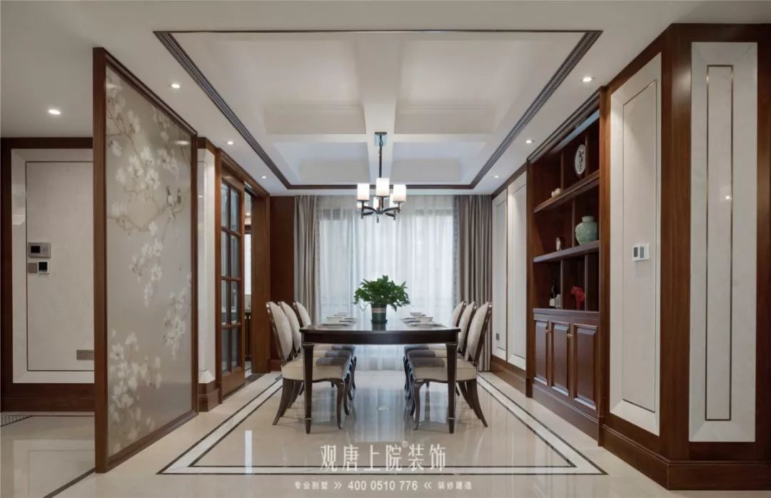 观唐上院解磊 | 香槟花园 150㎡美式中魂,定制生活热爱-22