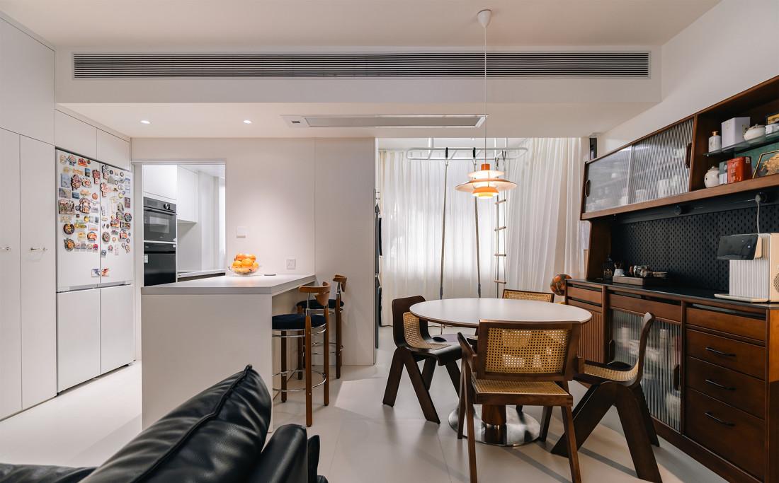 96㎡中古混搭风四居室装修-17