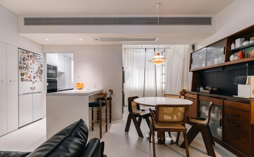 96㎡中古混搭风四居室装修-17