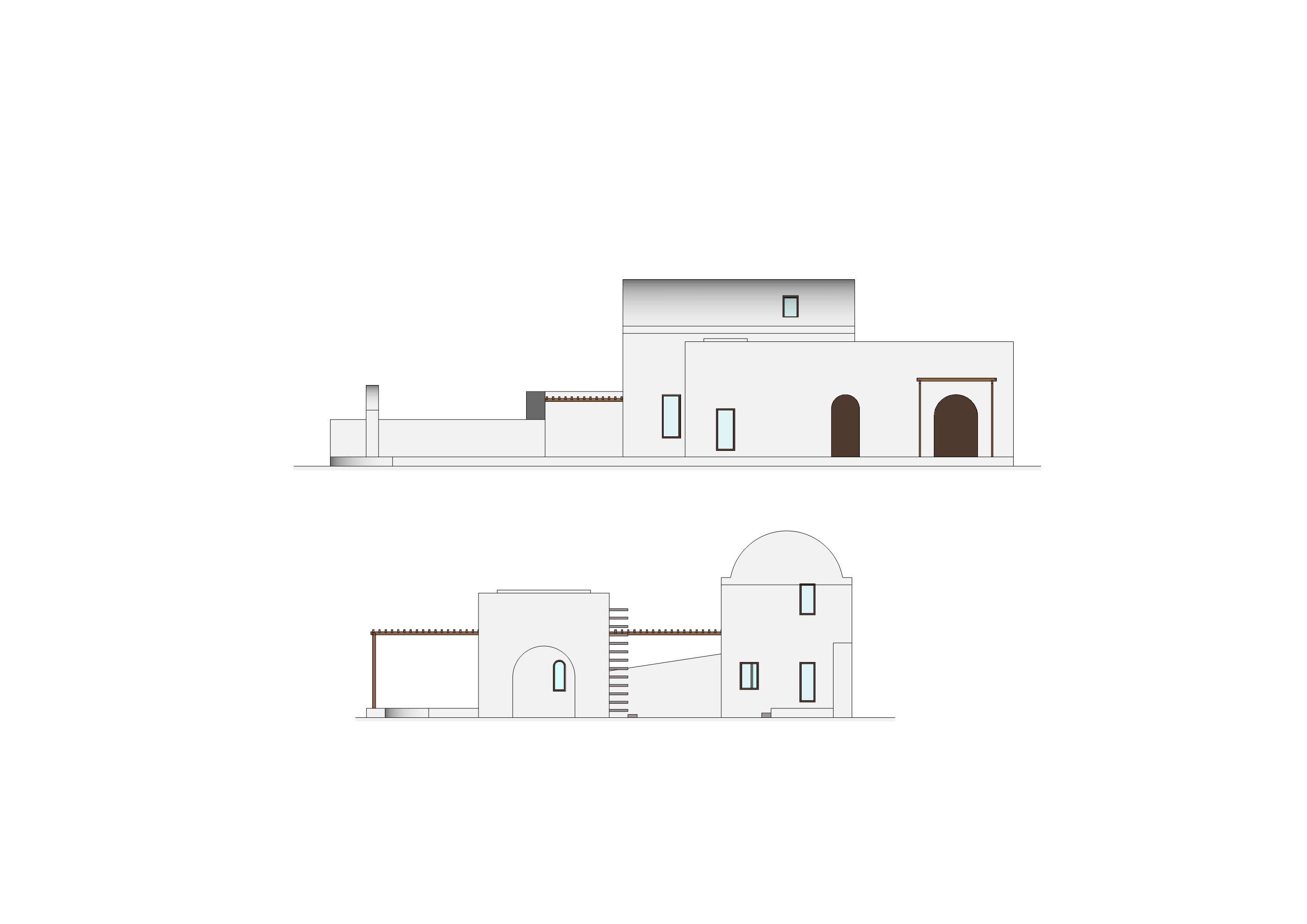 Arched residencies in Santorini island | iraisynn attinom-38