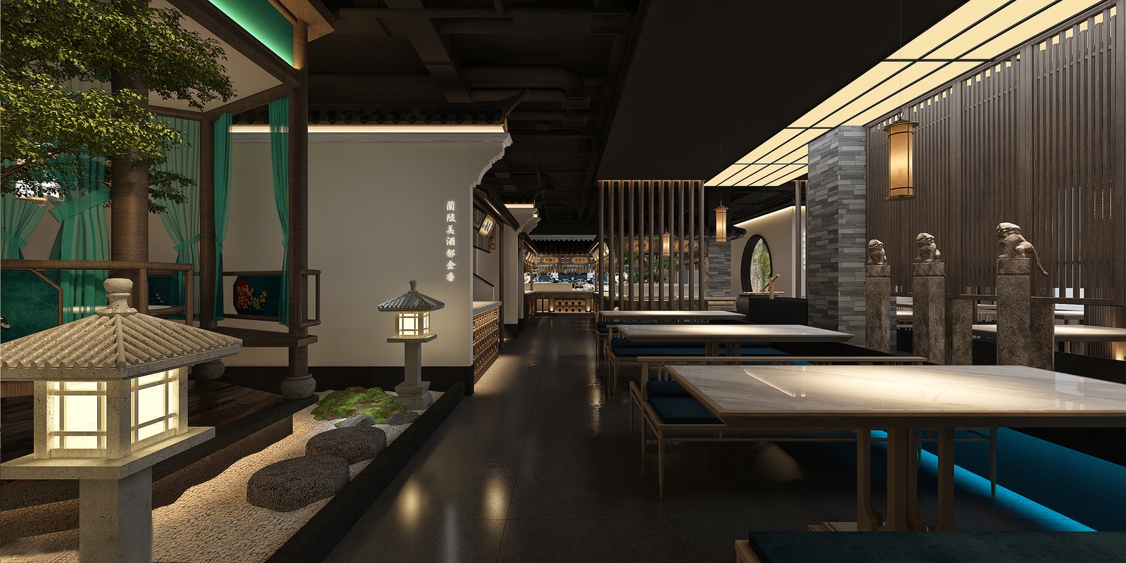 志合中餐厅设计丨中国固原丨贵阳餐厅设计公司-23