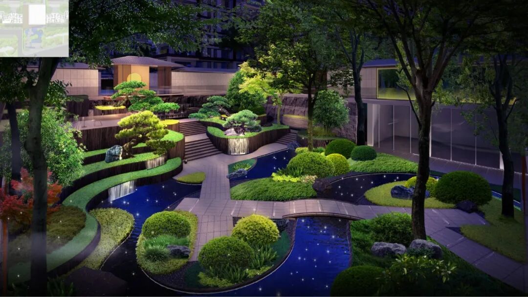 意景生态长河天骄府景观设计项目荣获“优秀园林设计”奖-15