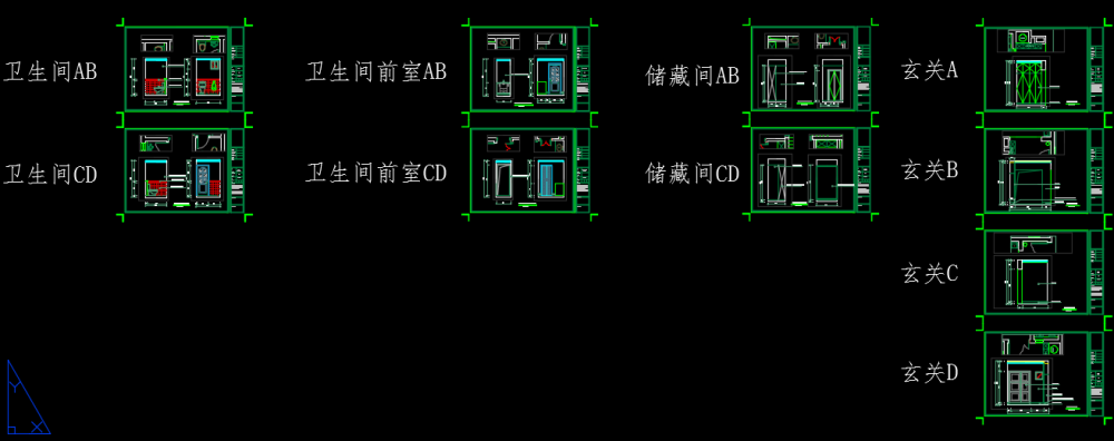 大竹林龙湖江与城原山美式深色联排别墅设计-2