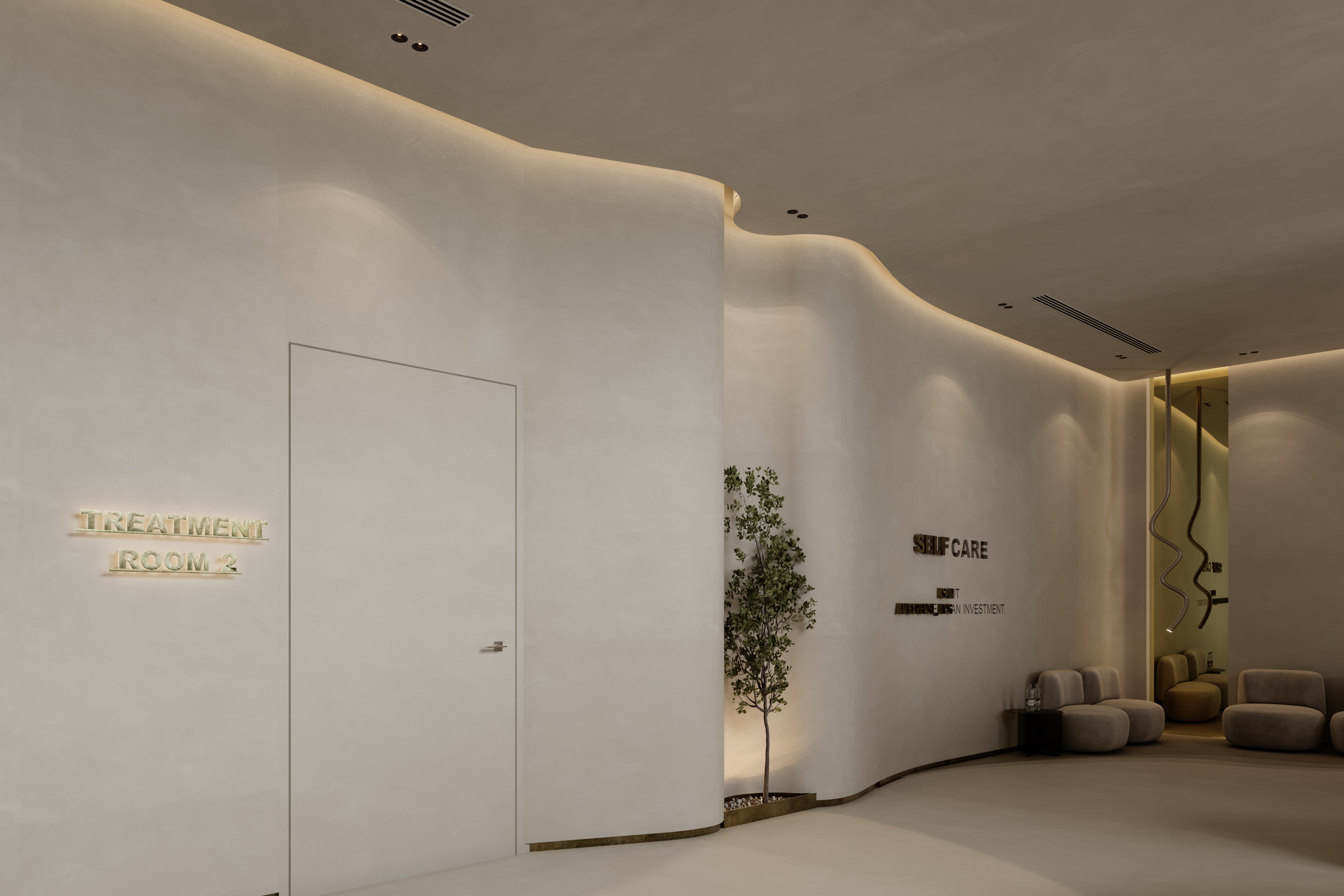 简洁诊所接待处丨阿联酋迪拜丨Doaa Ashraf-13